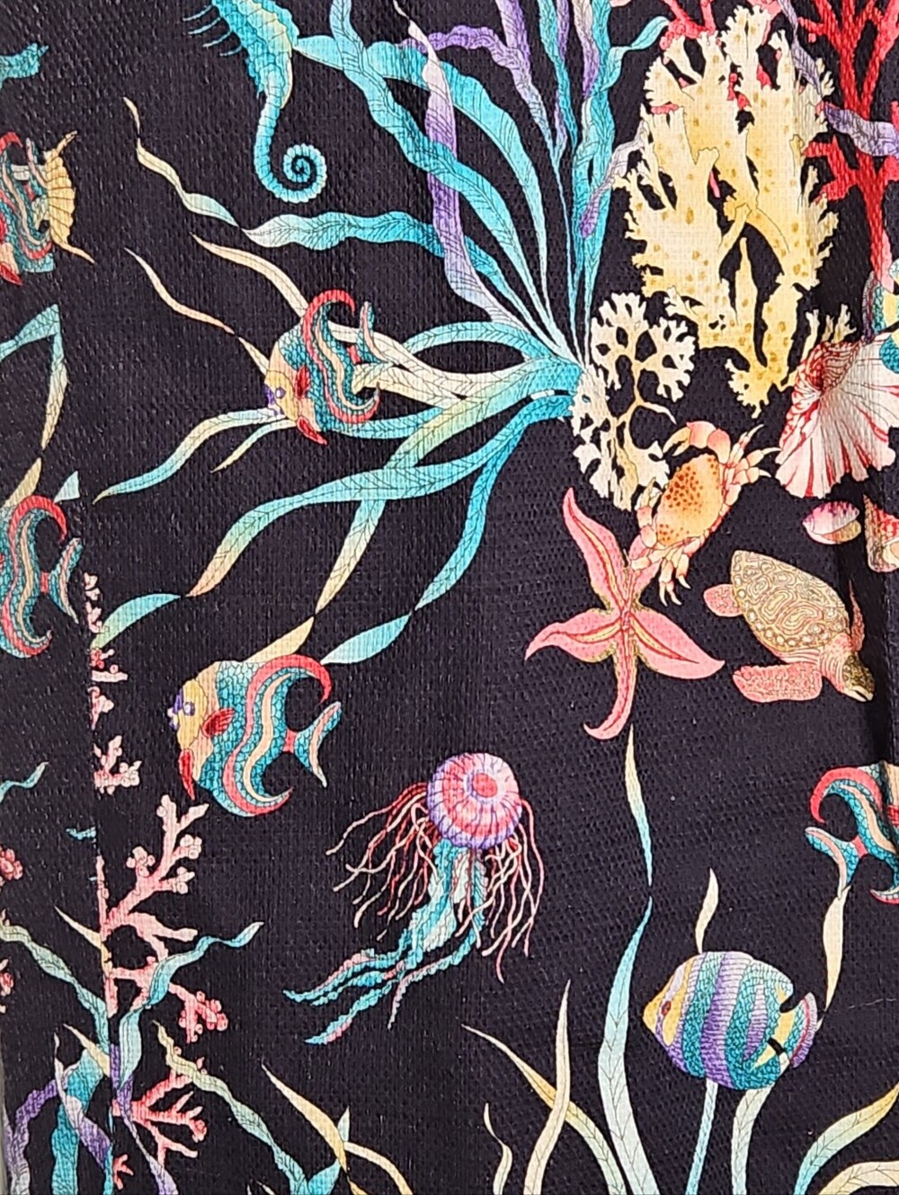 J CREW Collection Patio Pant 4 Ratti Under The Sea Print Straight Leg Crop $148 - Picture 4 of 16